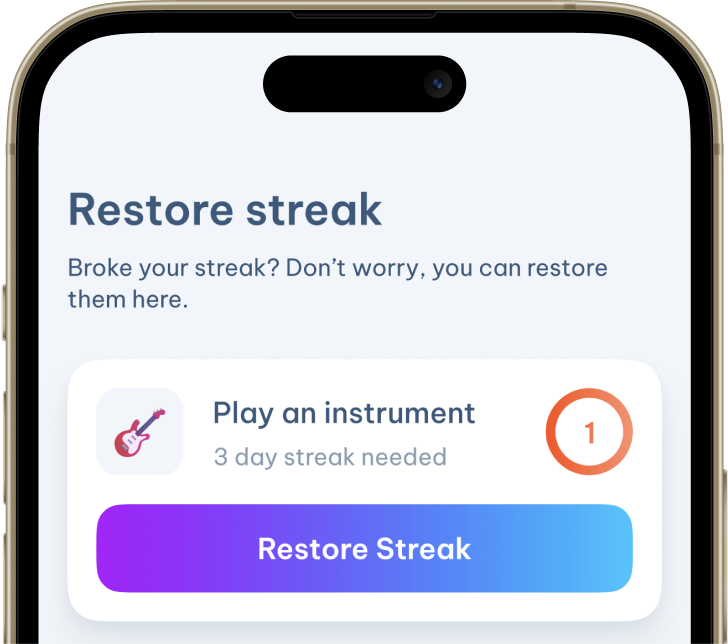 restore streak